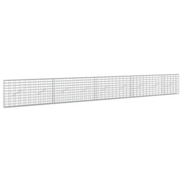 vidaXL Gabion met 5 mm Draad en 5x10 cm Gaas 450x10x50 cm, Verzenden, Nieuw, IJzer