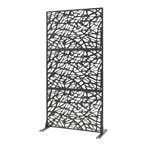 Scheidingswand Poskind zwart 200x100x50 cm casa.pro, Tuin en Terras, Verzenden, Nieuw