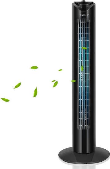 Torenventilator - Fluisterstil - Oscillatie - Zwart - Aigost, Verzenden, Zo goed als nieuw