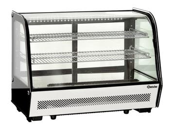 Bartscher Koelvitrine 160L | Zwart/RVS | 3 Schappen + Digita, Ophalen of Verzenden, Nieuw