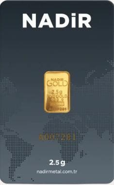 2.5g Goudbaar | Nadir, Postzegels en Munten, Goud