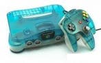 Nintendo 64 Clear Blue + Controller (N64 Spelcomputers), Spelcomputers en Games, Ophalen of Verzenden, Zo goed als nieuw