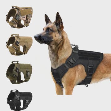 Tactisch Hondentuig voor Training & Werk - Militair Stijl Ve, Dieren en Toebehoren, Verzenden, Nieuw