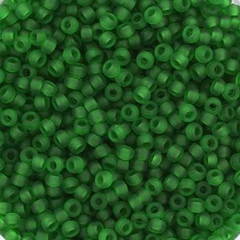ca. 5 gram Miyuki rocailles 11/0 – Transparent Matte Green, Ophalen of Verzenden, Nieuw, Kraal