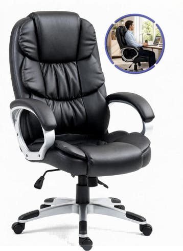 Stane Ergonomische Bureaustoel met kunstleer- Bureaustoelen, Ophalen of Verzenden, Zo goed als nieuw