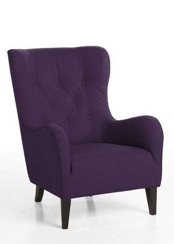 Fauteuil James - fauteuils - Paars, Nieuw, Stof