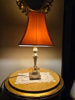 Tafellamp - Verguld brons, Gepatineerd brons - Lamp met