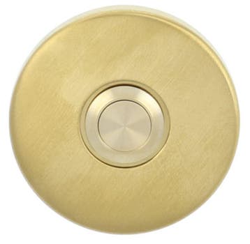 Beldrukker BASICS LB50 rond PVD mat goud, Verzenden, Nieuw