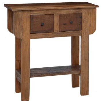 vidaXL Wandtafel 80x35x80 cm gemengd gerecycled hout, Huis en Inrichting, Tafels | Bijzettafels, Verzenden, Nieuw, Hout, 60 cm of meer