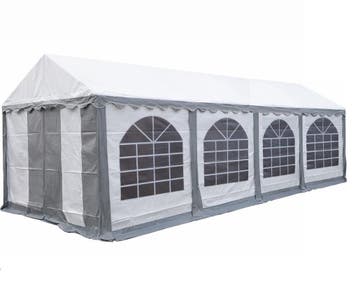 Professionele Partytent PVC 4x8x2,2 mtr in Wit-Grijs, Verzenden, Nieuw, 2 meter of meer, Partytent
