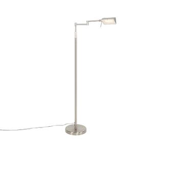 Design vloerlamp staal incl. LED met touch dimmer - Notia, Verzenden, Nieuw, Design