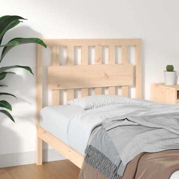 vidaXL Hoofdbord 95,5x4x100 cm massief grenenhout, Verzenden, Nieuw, Bruin, Hout