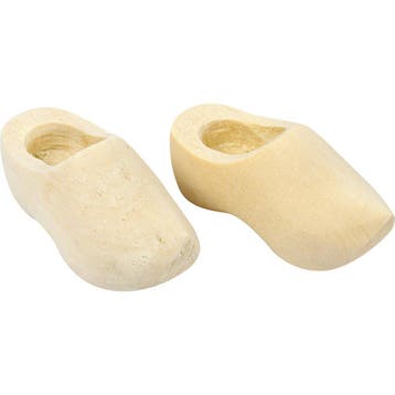 Nederlandse houten klompen, L: 40 mm, 2 paar/ 1 doos, Nieuw