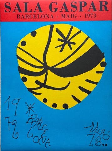 Joan Miro (1893-1983) - Exposición. Sala Gaspar, Antiek en Kunst