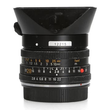 Leica 28mm f/2.8 Elmarit-R (11204) - 1 jaar garantie, Audio, Tv en Foto, Fotografie | Lenzen en Objectieven, Ophalen of Verzenden