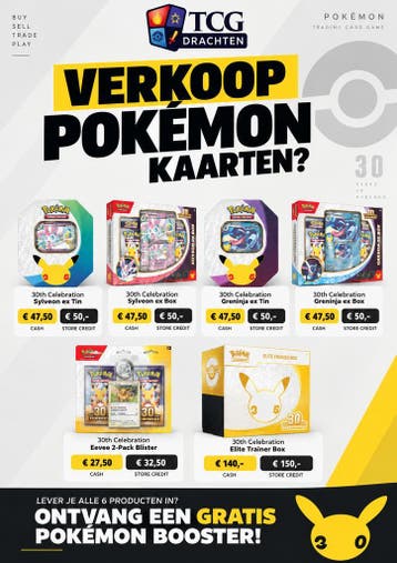 Verkoop je Sealed Pokémon 30th Celebration voor direct cash., Nieuw, Boosterbox