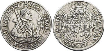 1/2 taler, daalder 1626 Hi Sachsen-albertinische Linie Jo..., Verzenden