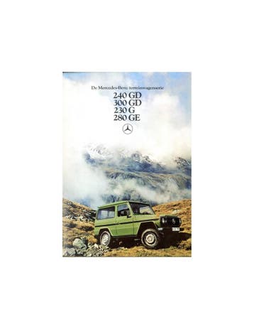 1979 MERCEDES BENZ G KLASSE BROCHURE NEDERLANDS, Nieuw, Author
