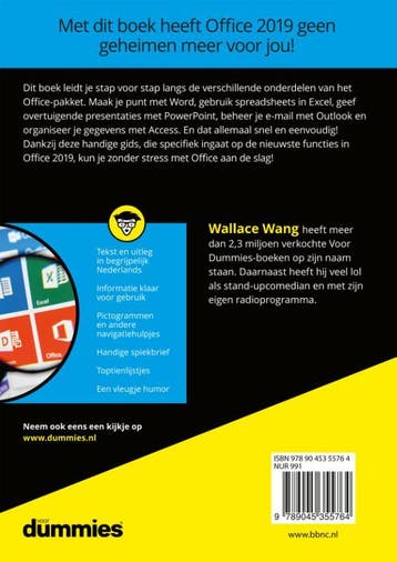 Microsoft Office 2019 voor dummies 9789045355764, Verzenden, Gelezen, Wallace Wang