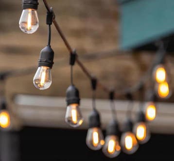 Prikkabel met hanglampen - 5 meter - 10 lampen - Koppelbaar, Ophalen of Verzenden, Nieuw