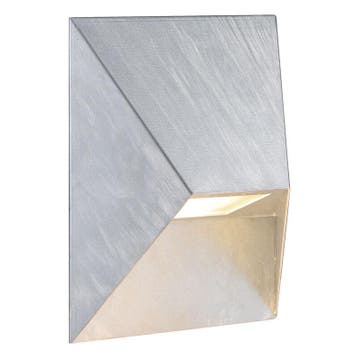 Zinken buitenlamp modern, Pontio, IP54, Ophalen of Verzenden, Nieuw, Aluminium, Wandlamp