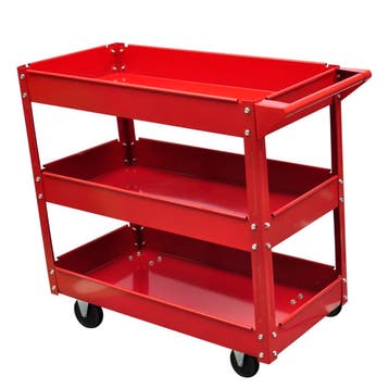 vidaXL Gereedschapswagen 100 kg rood, Verzenden, Nieuw