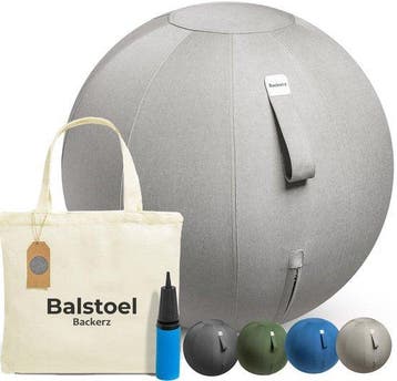 2dekans | Backerz Zitbal 75 CM - Zitballen met Hoes Linnen -, Ophalen of Verzenden, Zo goed als nieuw