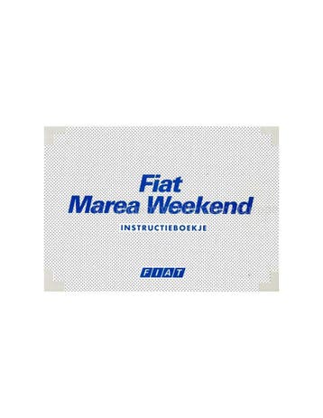 1997 FIAT MAREA WEEKEND INSTRUCTIEBOEKJE NEDERLANDS