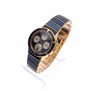 Eterna Airforce Galaxis Moonphase 850.4386.68; Vintage 18..., Overige merken, Polshorloge, Overige materialen, Ophalen of Verzenden