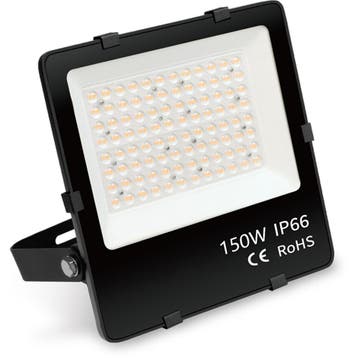 LED Breedstraler - Rinzu Axion - 150 Watt - Warm Wit 3000K -, Ophalen of Verzenden, Nieuw, Lamp met armatuur