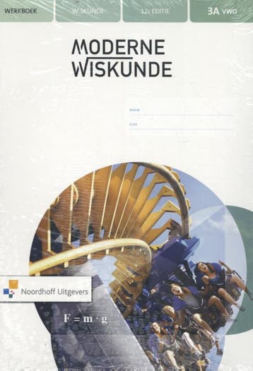 Moderne Wiskunde 3A vwo wiskunde Werkboek 9789001883218, Zo goed als nieuw