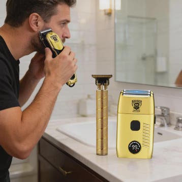 LARGNER 3-in-1 Professionele Barbershop Set: Trimmer, Scheer