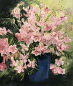 François Boulet (1937-2019) - Vase à Pivoines, Antiek en Kunst