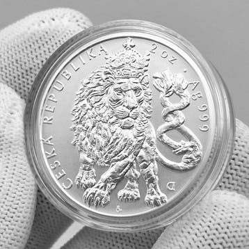 Niue. 5 Dollars 2026 – Czech Lion – 2 oz Silver – 5 Dollars