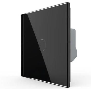 Livolo Touch Puls Schakelaar | Zwart Glas | Potentiaalvrij, Ophalen of Verzenden, Nieuw, Schakelaar