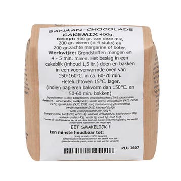 Molen de Hoop Banaan Chocolade Cakemix 400g, Verzenden, Nieuw