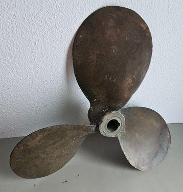 Maritieme objecten - Koper- Koperen propeller, Antiek en Kunst