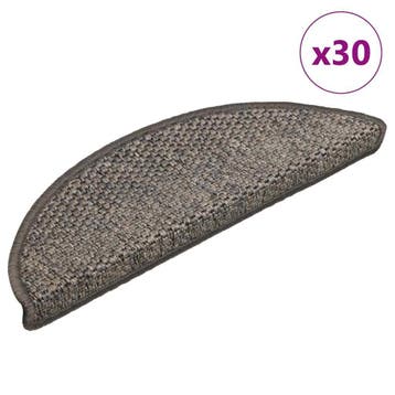 vidaXL Trapmatten zelfklevend Sisal-Look 30 st 56x17x3 cm, Verzenden, Nieuw
