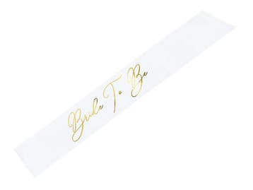 Bride To Be Sjerp Wit/Goud, Ophalen of Verzenden, Nieuw