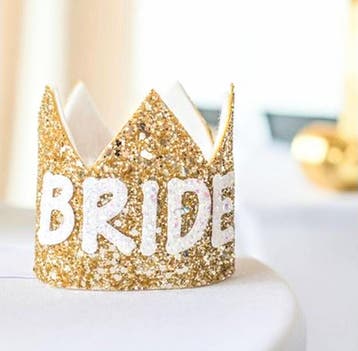 Luxe kartonnen hoedje Bride, Hobby en Vrije tijd, Verzenden, Nieuw, Feestartikel, Geboorte of Huwelijk