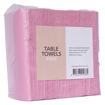 Nail Perfect  Table Towels Pink  100 Stuks, Verzenden, Nieuw