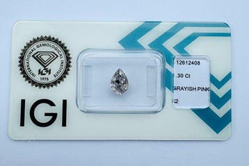 Zonder minimumprijs - 1 pcs Diamant (Natuurlijk gekleurd) -, Nieuw