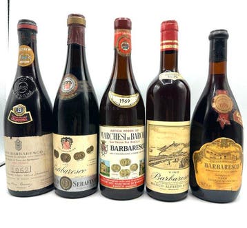 1962 Bersano, 1964 Ris Serafino, 1969 Marchesi di Barolo,, Verzamelen, Nieuw