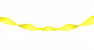 Neon gele Crepe Papier Slinger - 18 meter, Ophalen of Verzenden, Nieuw
