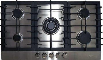 Kaiser Gaskookplaat KG-9356 86cm RVS - Zilver, Witgoed en Apparatuur, Kookplaten, Ophalen of Verzenden, Nieuw