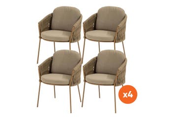 Set van 4 - 4 Seasons Outdoor Molina dining tuinstoel -, Verzenden, Nieuw, Overige materialen