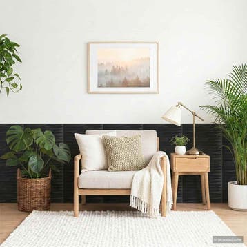 vidaXL Wandpanelen 24 st 50 x 50 cm Zwarte Steen XPS Schuim, Doe-het-zelf en Verbouw, Verzenden, Nieuw