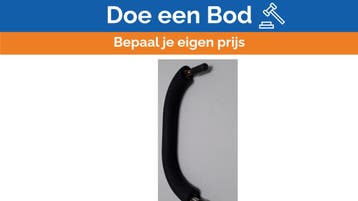 Bieden: Stainless steel leather covered reling 30 cm, Ophalen of Verzenden, Nieuw, Kabel of Apparatuur