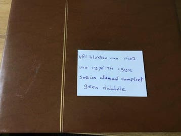 Nederland - 481 blokken van 4 van 1975 tm.1999 + 30, Postzegels en Munten, Postzegels | Nederland, Gestempeld
