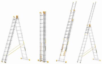 Uitschuifbare ladder 8,65m | Aluminium | Nieuw | Scherpe..., Doe-het-zelf en Verbouw, Ladders en Trappen, Nieuw, Ophalen of Verzenden